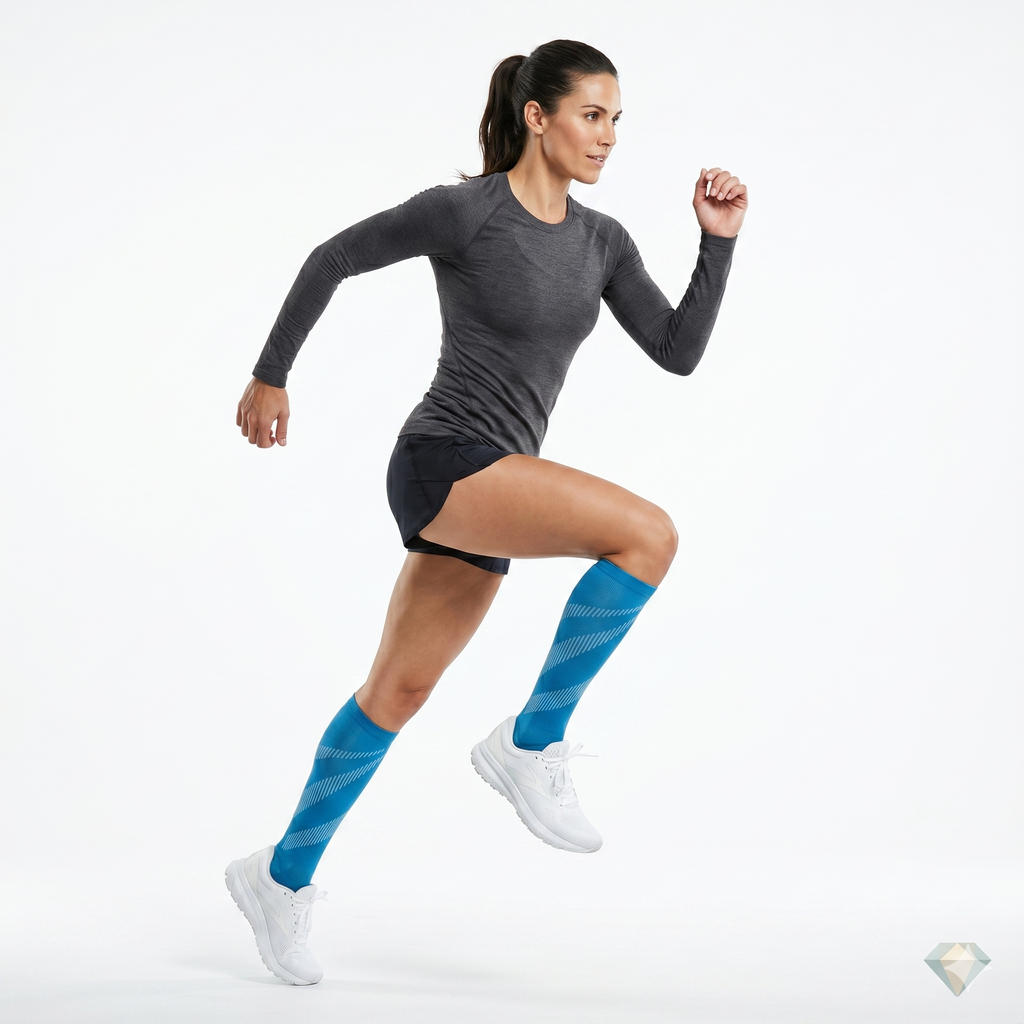 MedCare™ 20–30 mmHg Knee-High Compression Socks for Skiing, Cycling and Running